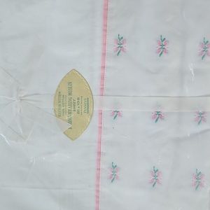 Vintage embroidered sheet NWT